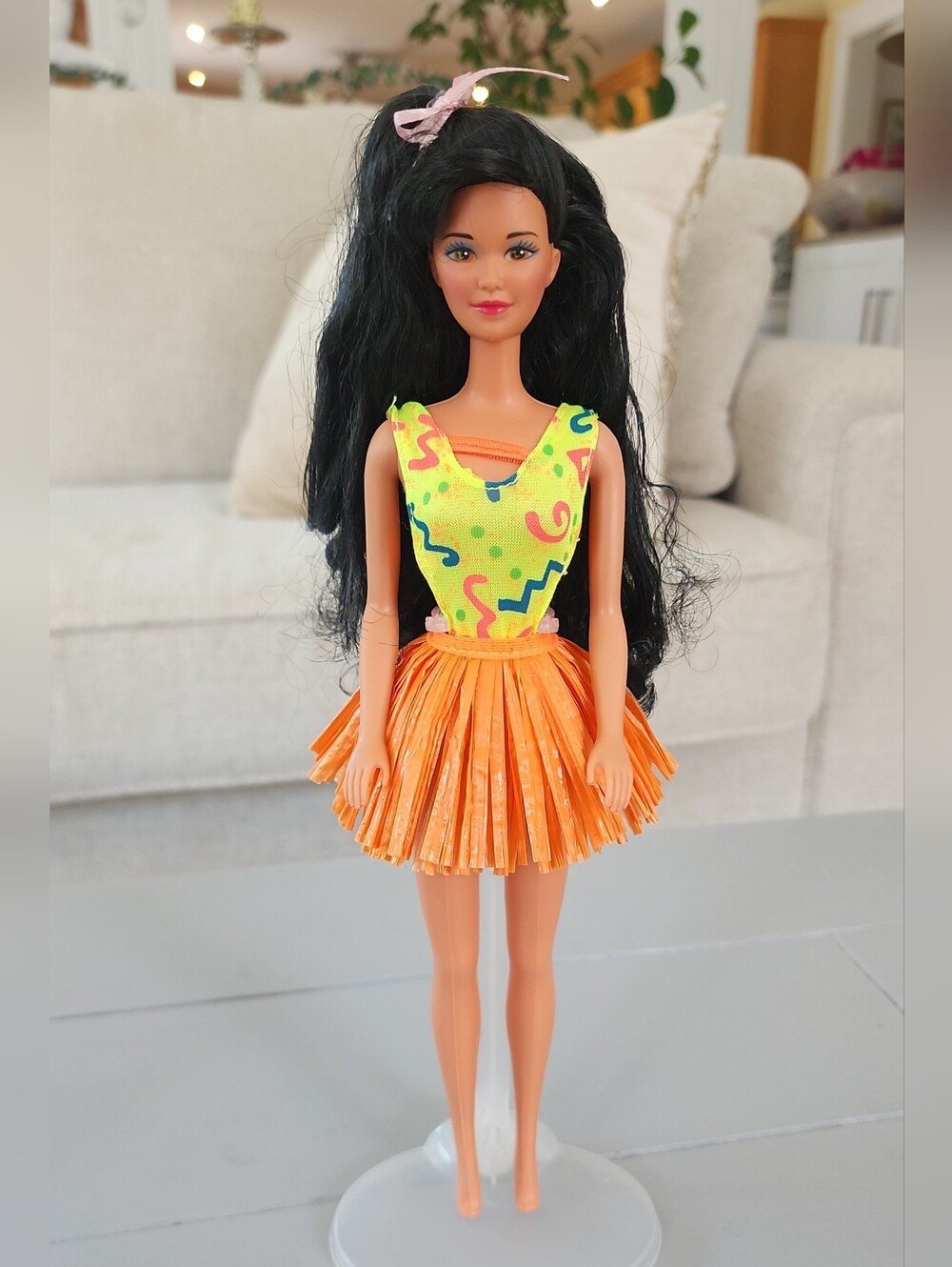 Mattel Barbie Hawaiian Fun Kira Doll 1990 90s Tropical Neon Doll Beautiful